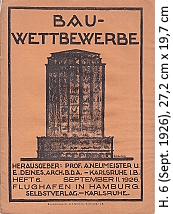 Umschlag Heft 6 (1926)